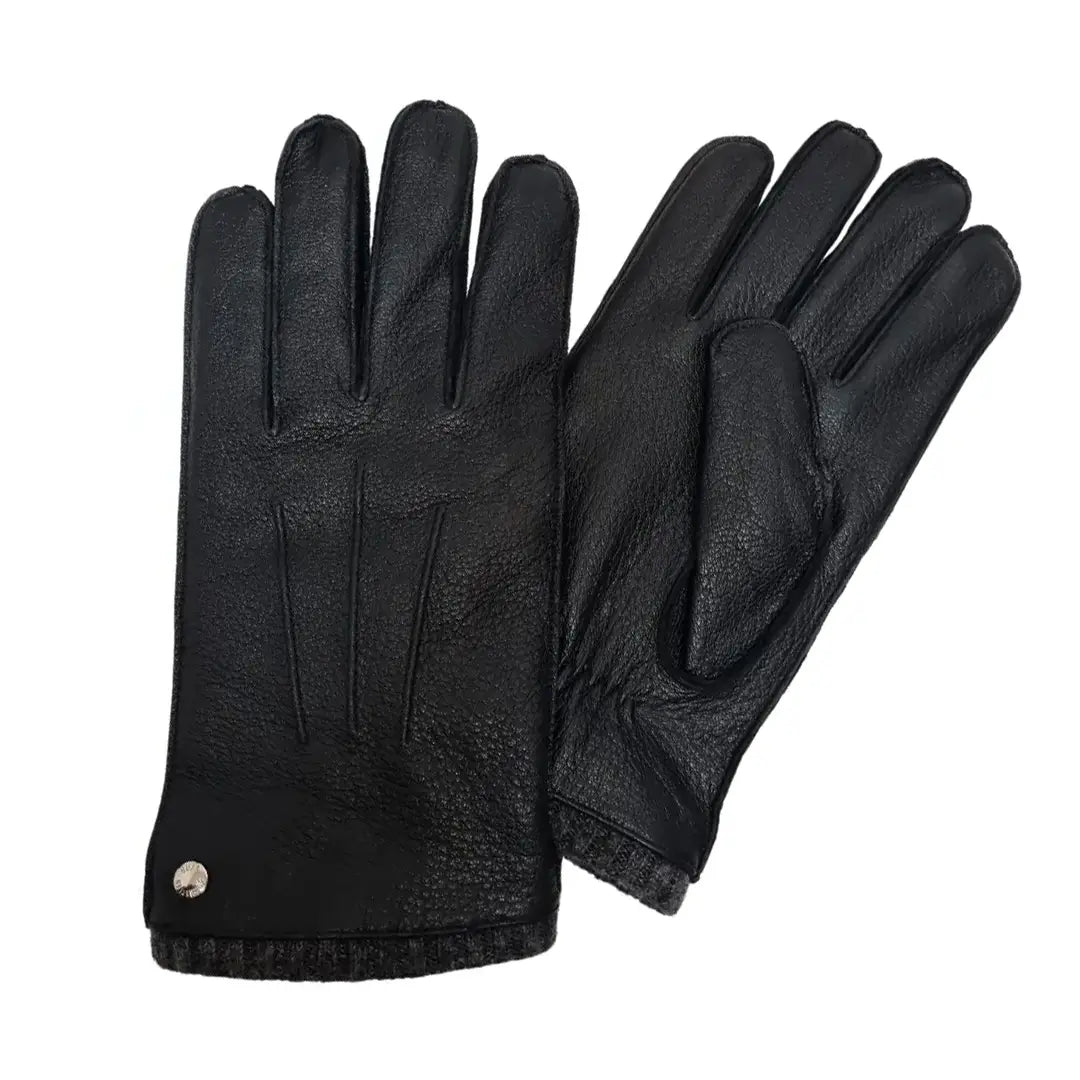 deerskin leather gloves soft grain detail by bia boro menswear