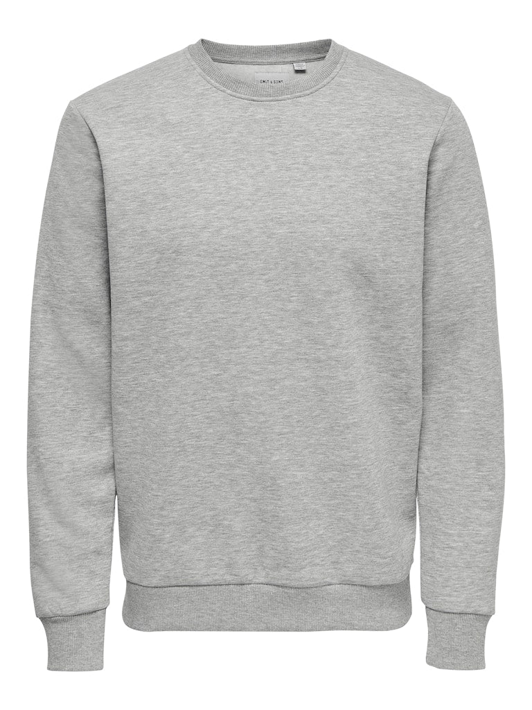 Gray sweatshirt on a white background By Only & Sons