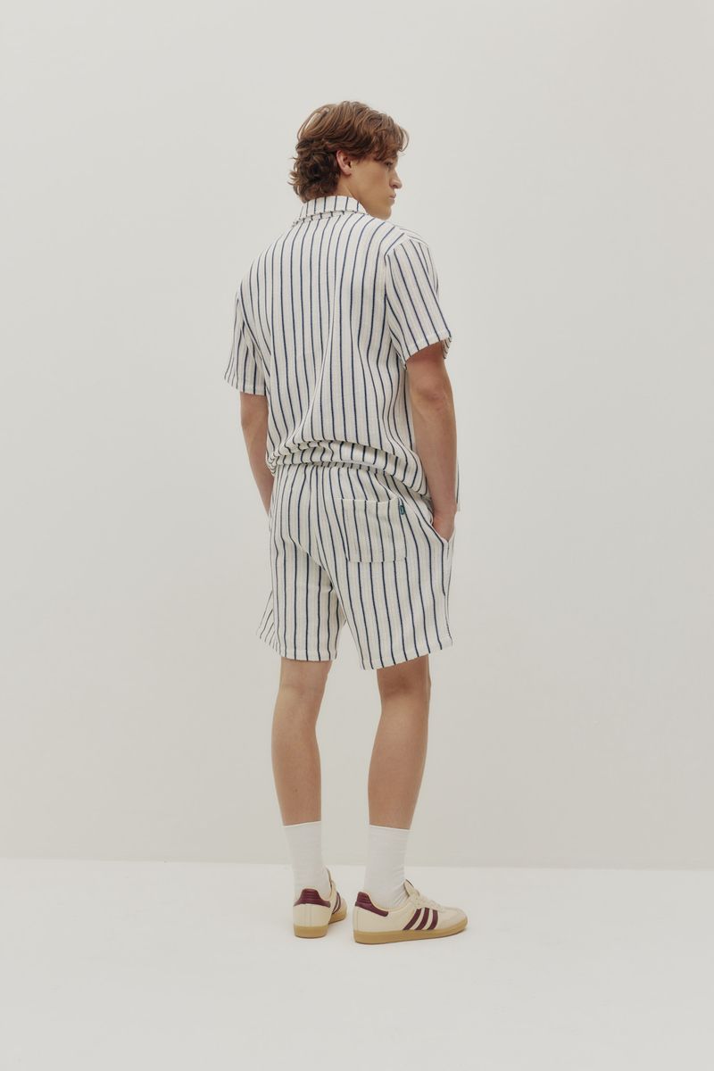 crochet stripe shirt back view