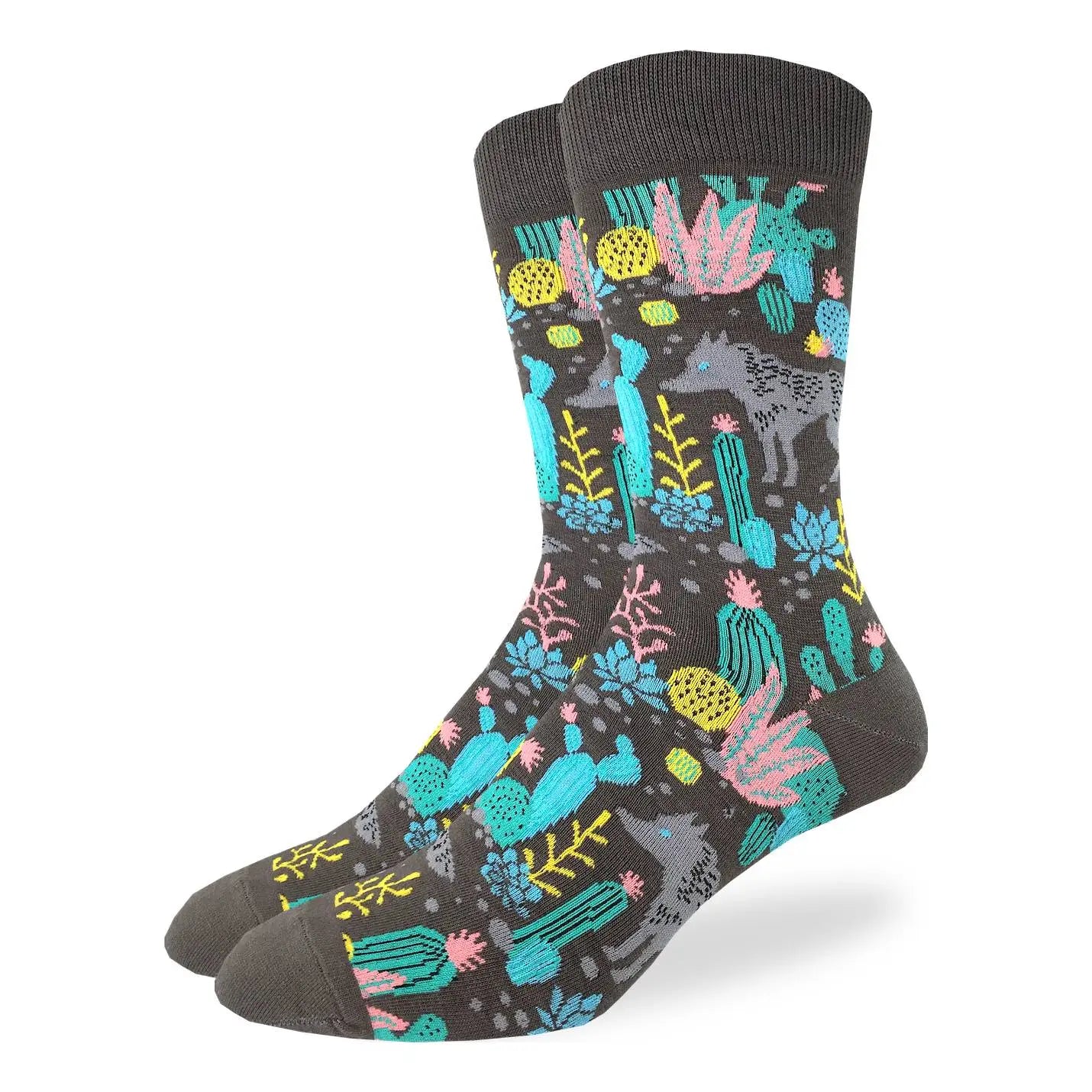 Men’s burgundy wolf socks available at Bia Boro boutique in Vancouver