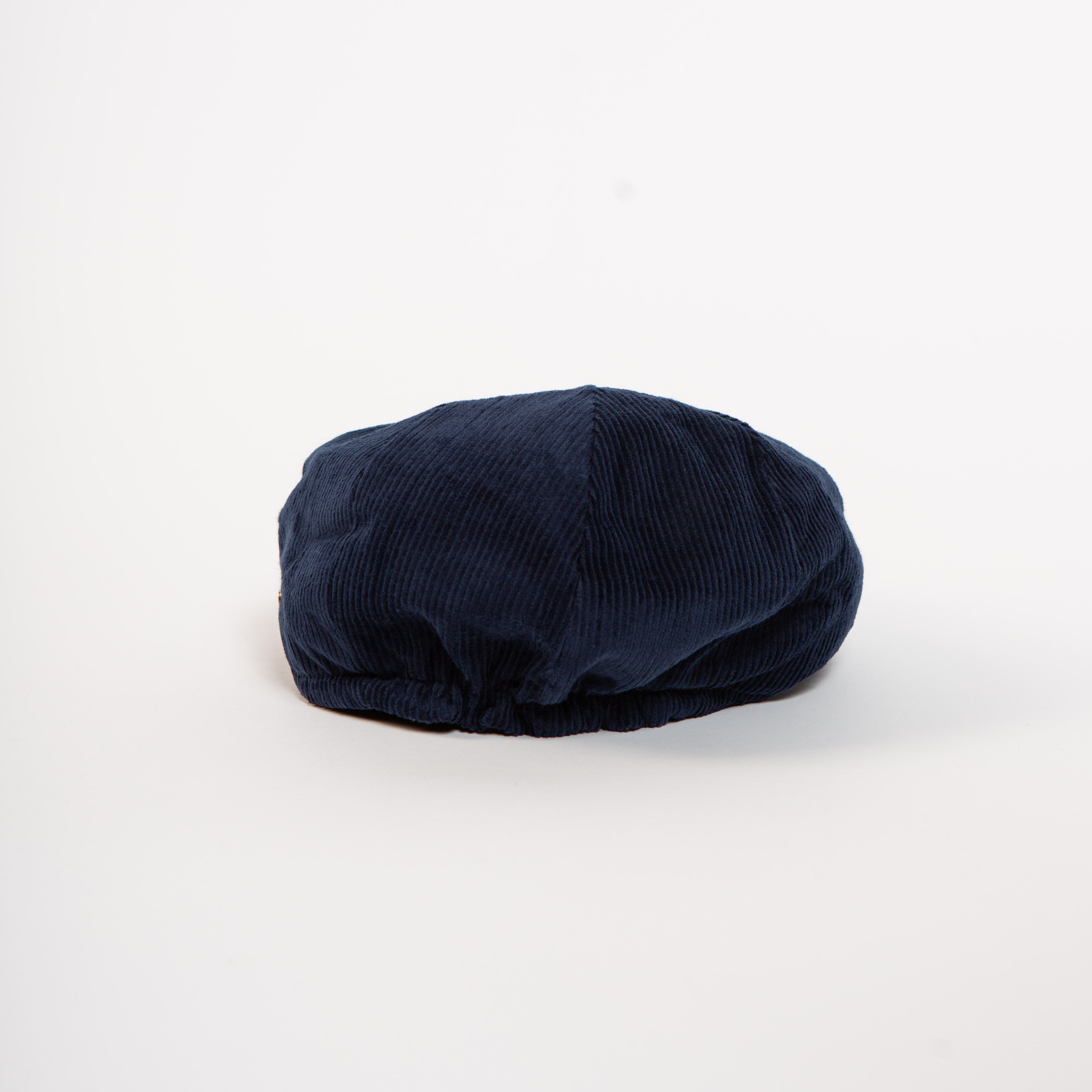 paperboy cap navy corduroy back view