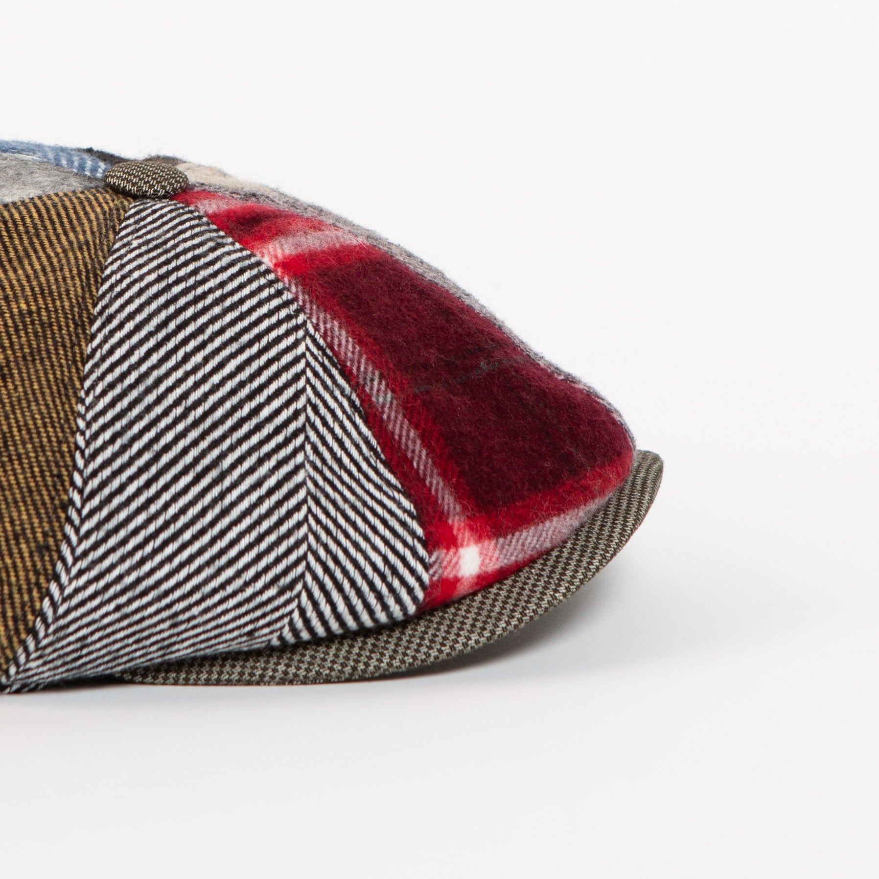 paperboy patchwork newsboy cap multi side detail