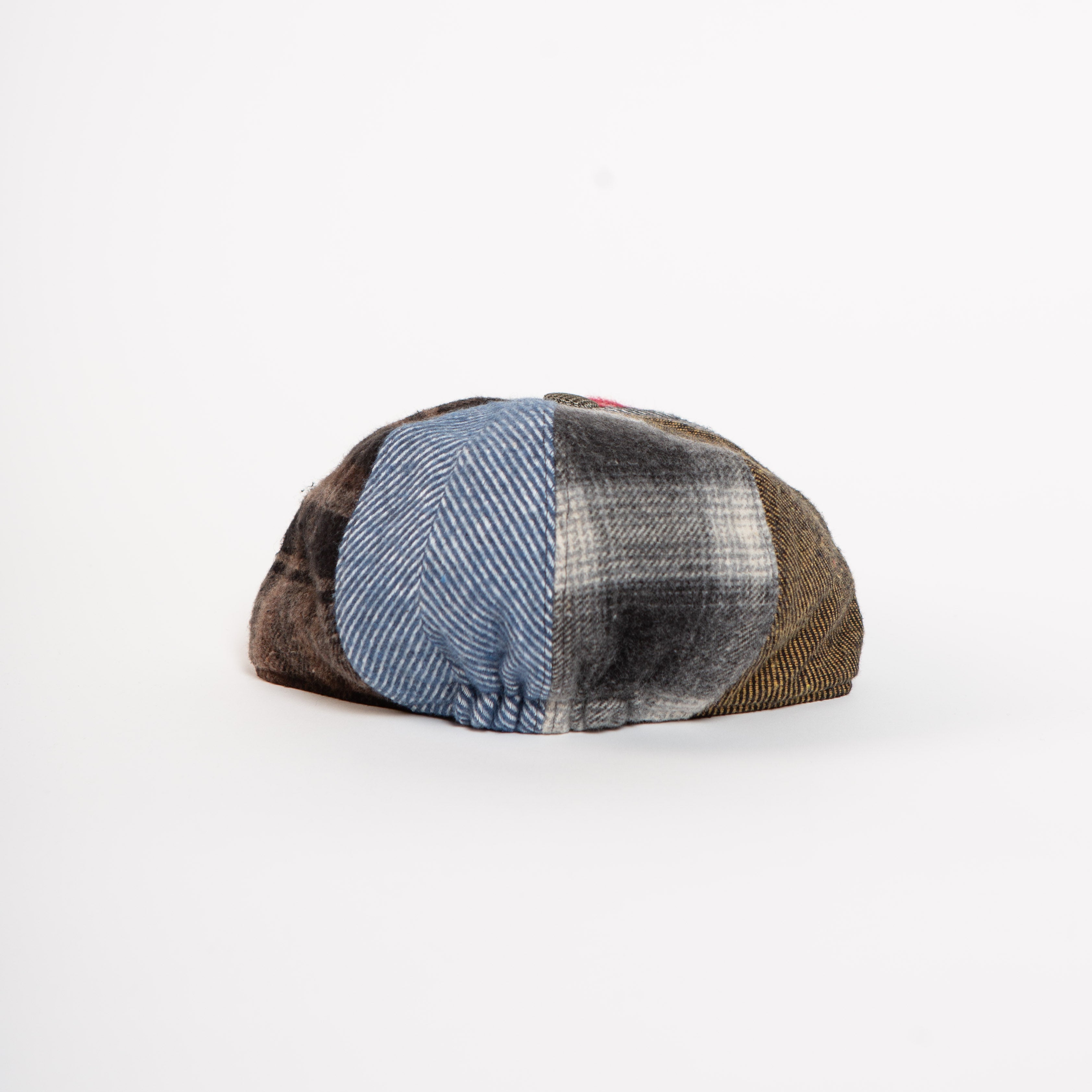 paperboy patchwork newsboy cap multi back view