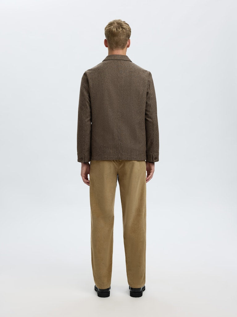 Men’s wool blazer in brown houndstooth – Bia Boro Menswear Vancouver