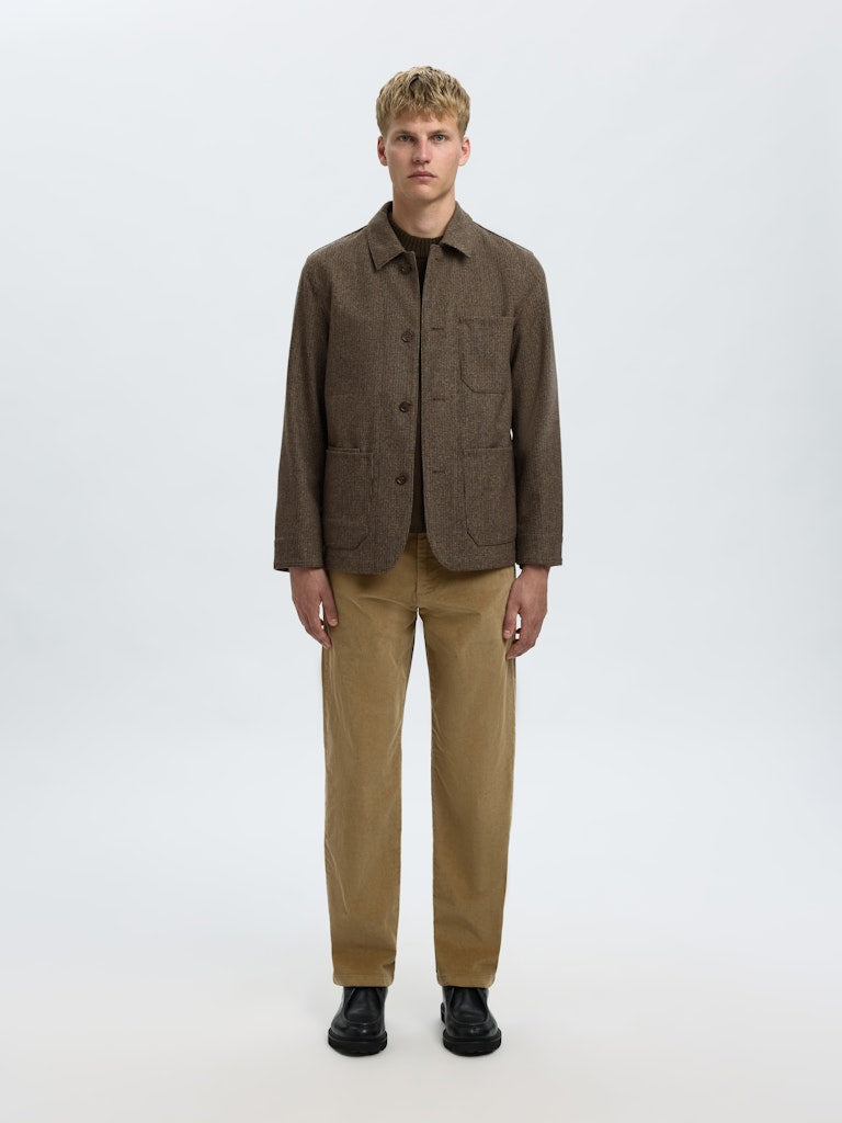 Men’s wool blazer in brown houndstooth – Bia Boro Menswear Vancouver