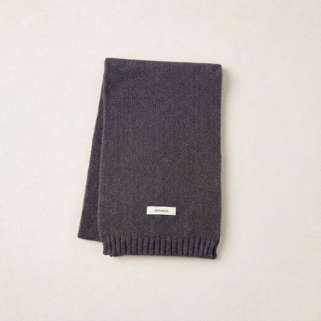 Merino Wool Scarf – Charcoal by Terrera – BIA BORO Gastown Vancouver