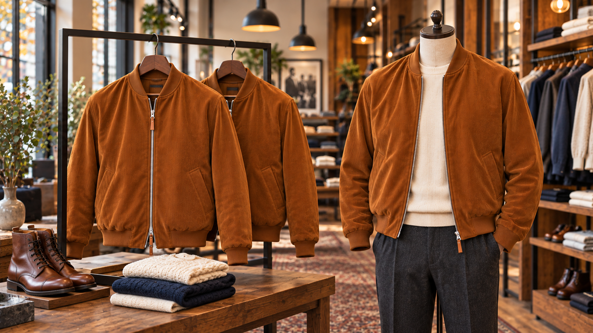 The Cognac Corduroy Jacket: An Autumn Essential at BIA BORO Menswear