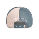 Grey corduroy trucker hat with colourful Rock On lettering