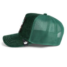 Green mesh cap on a white background