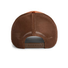 Brown mesh cap on a white background