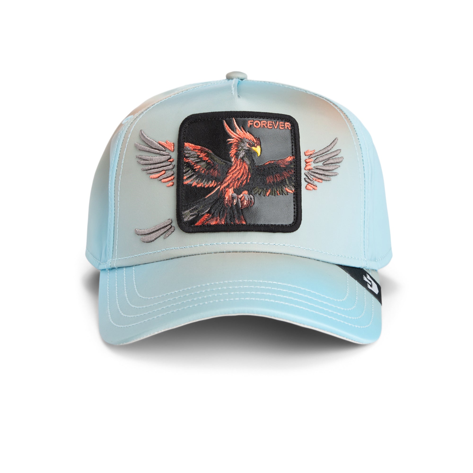 Light blue cap with an eagle emblem and 'Forever' text on a white background