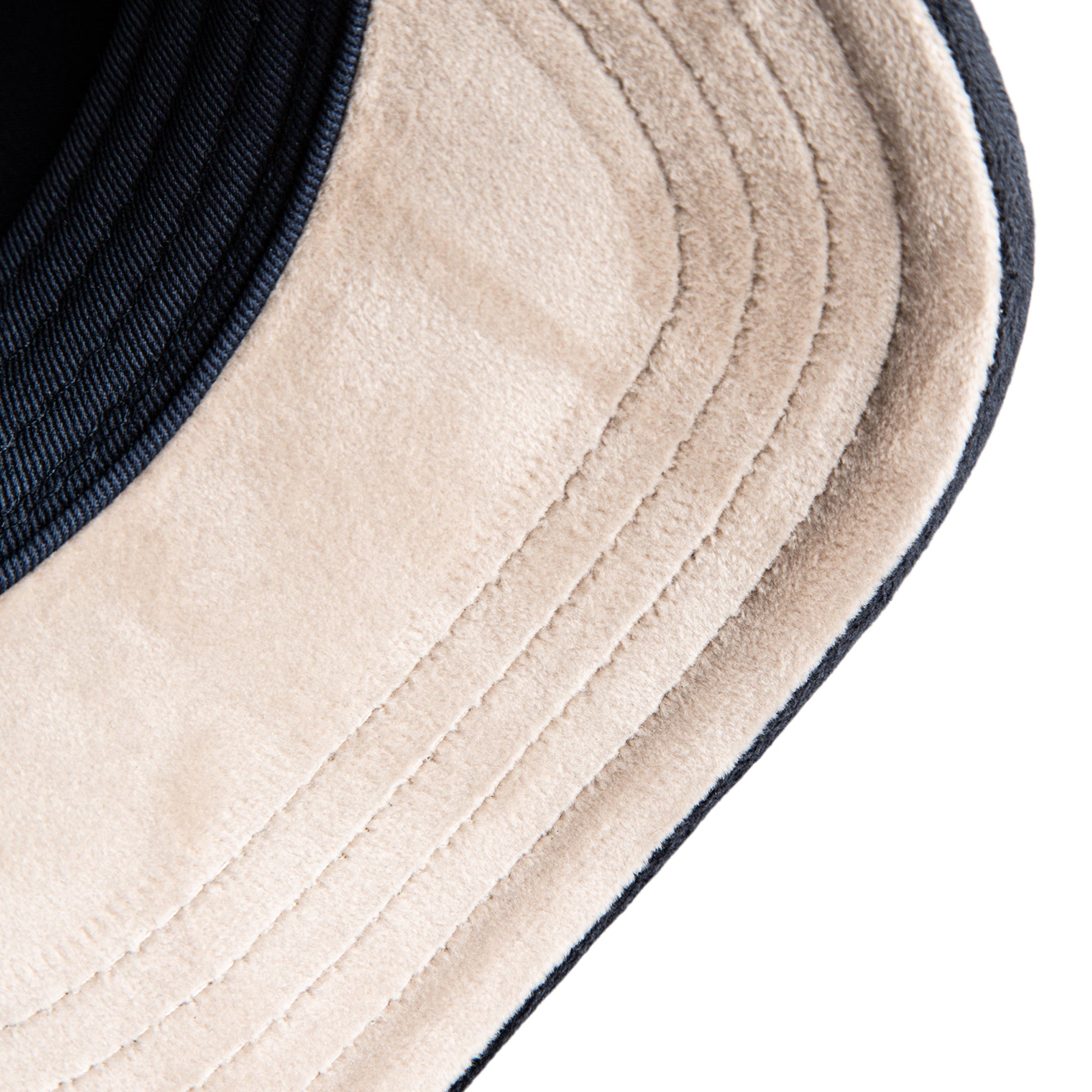 Goorin Bros King Lion Trucker Hat in navy with embroidered lion patch

