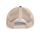 Black and beige Goorin Bros trucker hat with mesh back featuring embroidered Rottweiler patch labeled BAD BOY on front panel
