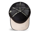 Goorin Bros Strength Panther Trucker Hat in black with embroidered panther patch
