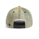 Goorin Bros Boss Cobra Trucker Hat with denim wash and embroidered snake patch