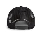 Goorin Bros Killer Whale Trucker Hat in black with embroidered orca patch
