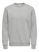 Gray sweatshirt on a white background By Only & Sons