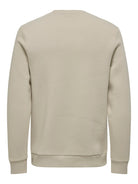 Beige sweatshirt on a white background By Only & Sons