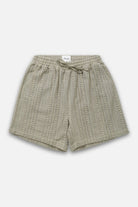 crochet shorts sage product image