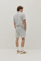 crochet stripe shirt back view