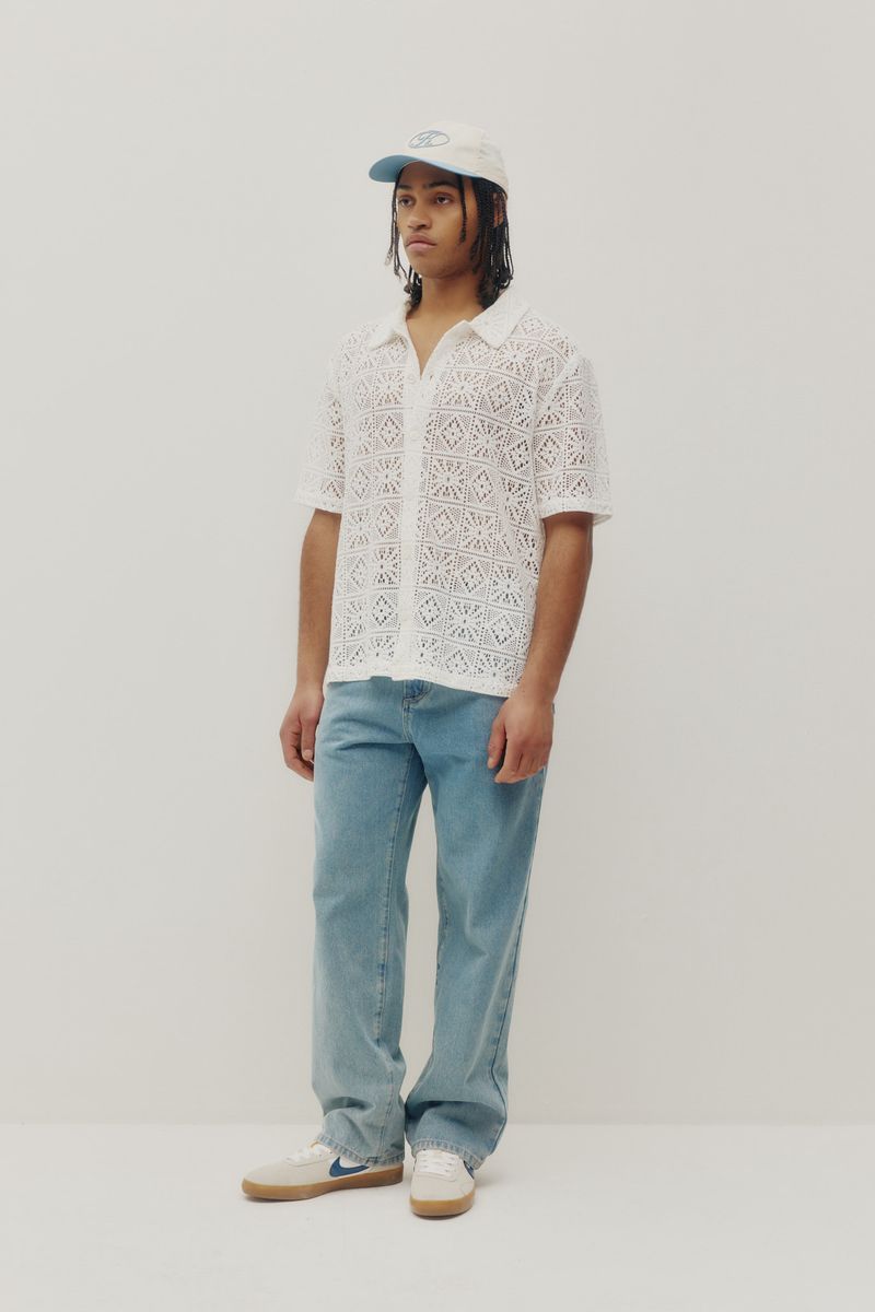 mens lace shirt summer style
