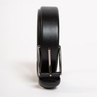 black dress leather belt 3.5 cm
