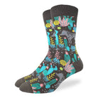 Men’s burgundy wolf socks available at Bia Boro boutique in Vancouver
