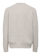 oatmeal relaxed fit cardigan texture detail