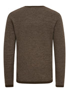 ONLY & SONS black textured knit sweater — long-sleeve crew neck pullover with minimalist design from Fall Winter collection.