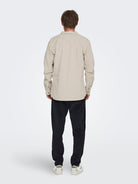 ONLY & SONS corduroy shirt — long-sleeve button-down in soft textured fabric