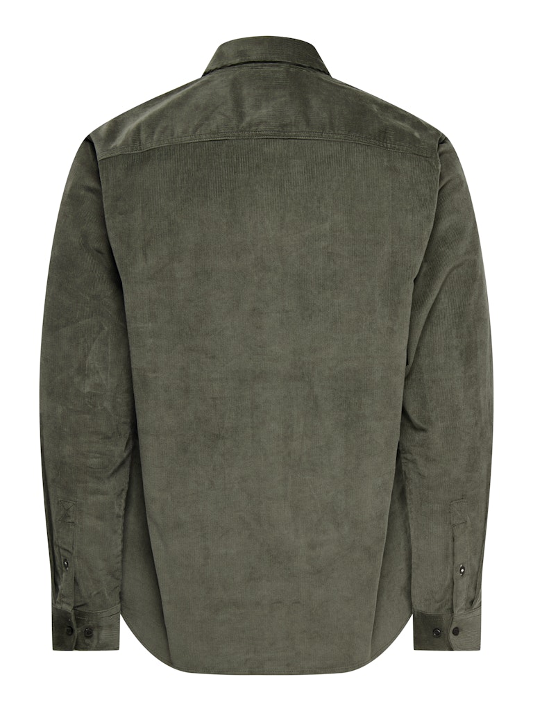 ONLY & SONS corduroy shirt — long-sleeve button-down in soft textured fabric