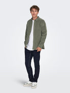 ONLY & SONS corduroy shirt — long-sleeve button-down in soft textured fabric