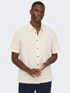 wilson white cotton summer shirt side walking model relaxed fit
