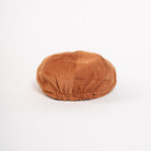 rust corduroy newsboy cap front view