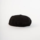 paperboy cap black wool blend back view