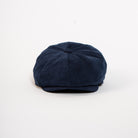 paperboy cap navy corduroy front view
