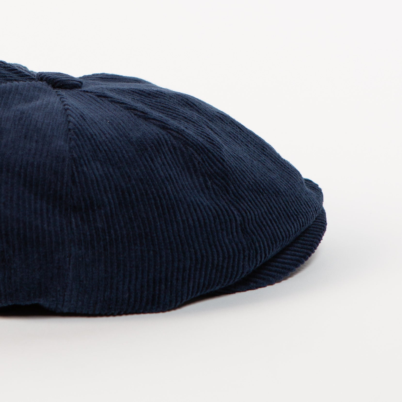 paperboy cap navy corduroy side detail