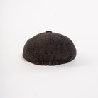 elastic back charcoal brown paperboy hat