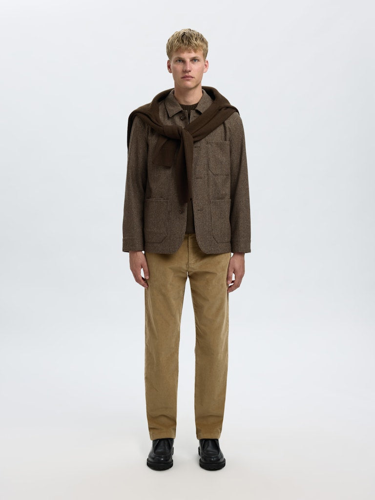 Men’s wool blazer in brown houndstooth – Bia Boro Menswear Vancouver