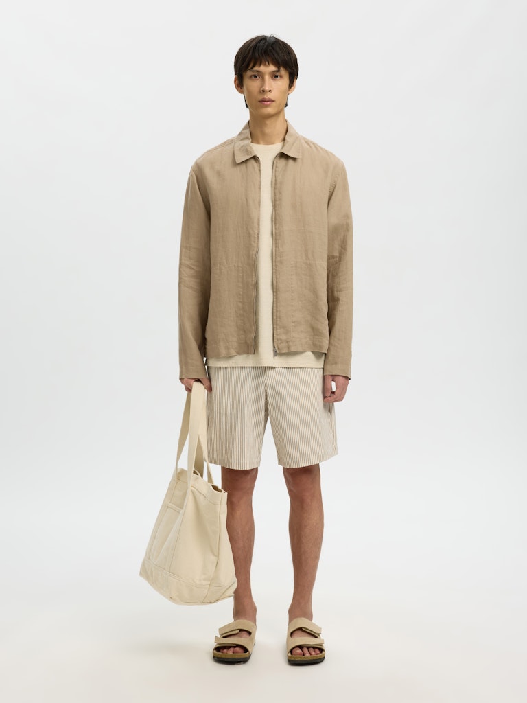 lightweight linen jacket mens summer layering piece