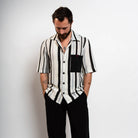 contrast pocket resort shirt