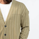 modern sand cardigan with buttons