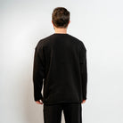 Deconstructed black sweatshirt