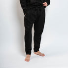 minimalist black lounge pants