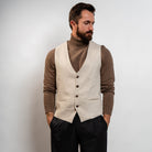 Classic waistcoat sand color