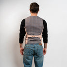 Modern waistcoat – wool blend in soft blush