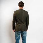 Olive green slim fit blazer