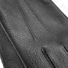 black deerskin leather gloves by bia boro menswear