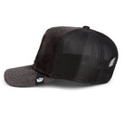 Goorin Bros Strength Panther Trucker Hat in black with embroidered panther patch
